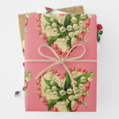 Papier de recouvrement des coeurs Feuille plate Je (En situation)