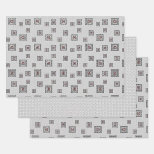 Papier de recouvrement géométrique de remplacement (Lot)
