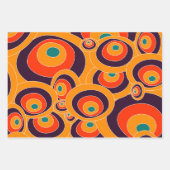 Papier de recouvrement géométrique rétro - Abstrai (Devant 2)