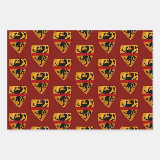 Papier de recouvrement médiéval (Devant)