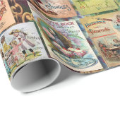 PAPIER DE RÉSERVATION DE CADEAU VICTORIEN vintage (Coin rond)