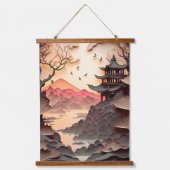 Papier de scène chinois ancien coupé Tapisserie mu (Recto)