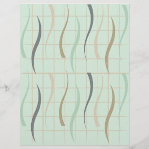Papier de scrapbook à motif spirale et quadrillé