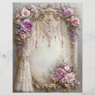 Papier de scrapbook de journal de junk vintage ros