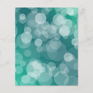 Papier de scrapbook Ombre Bokeh - Turquoise