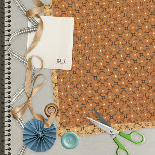 Papier de scrapbook rétro étoile quatrefoil