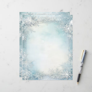 Papier de scrapbooking à motif de flocon de neige 
