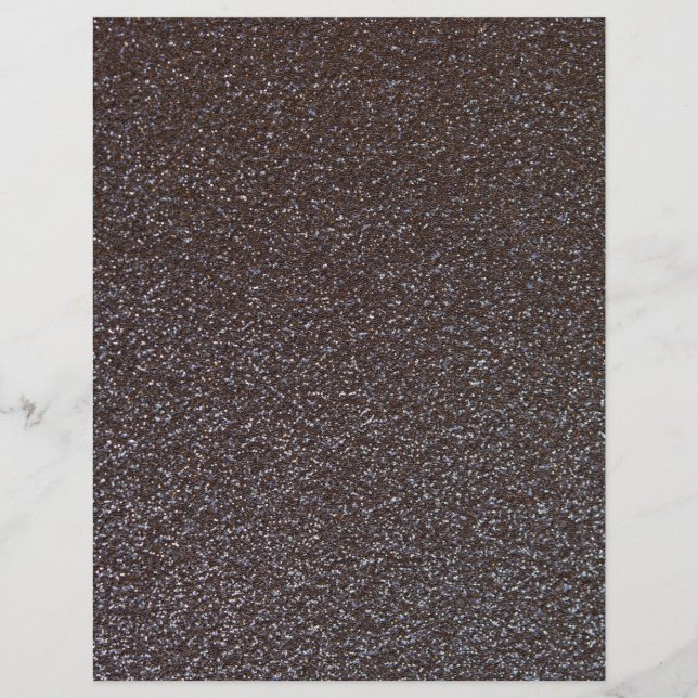 Papier de scrapbooking à texture pailletée noire (Devant)