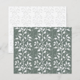 Papier de scrapbooking botanique feuilles vert sau