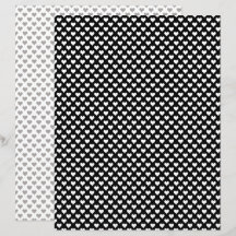 Papier de scrapbooking Cœurs Minuscules Noir Gris