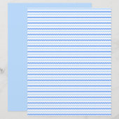 papier de scrapbooking coloré bleu (Devant / Derrière)