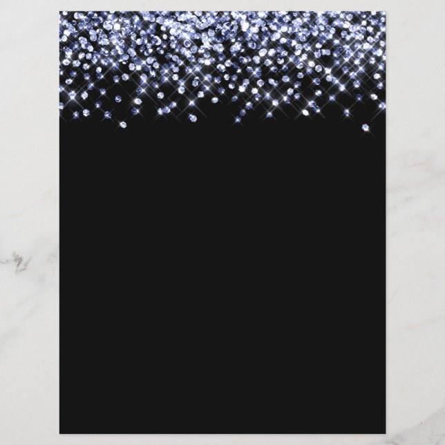 Papier de scrapbooking Confetti Pailleté Bleu (Devant)