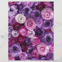 Papier de scrapbooking de jardin en collage floral