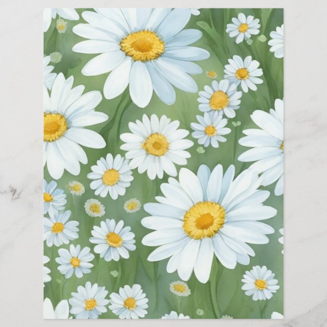 Papier de scrapbooking floral (Devant)