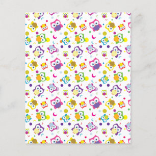 Papier de scrapbooking Motif de la Chouette