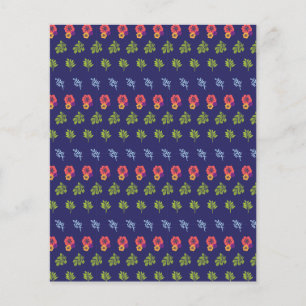 Papier de scrapbooking Motif vert Hibiscus tropica