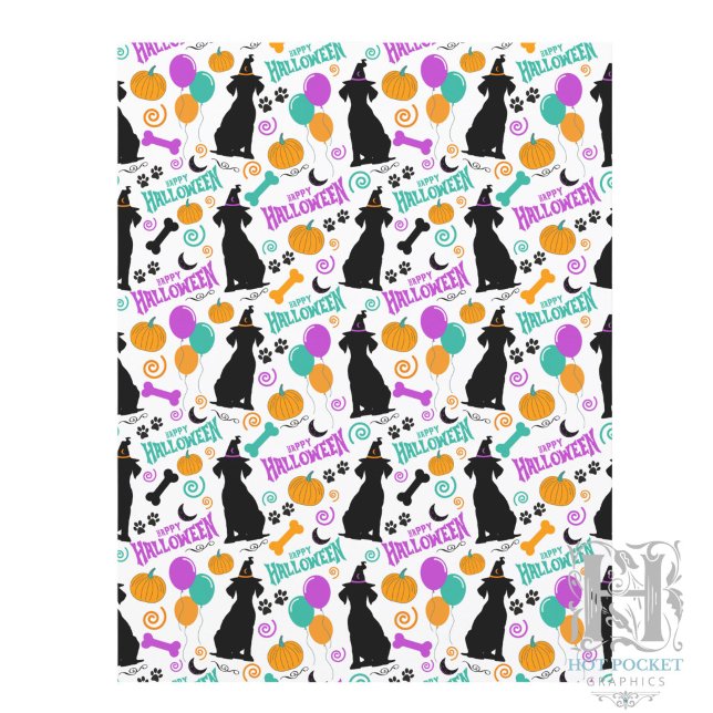 Papier de scrapbooking pour Halloween avec chiens (Créateur téléchargé)