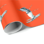 Papier de ski de cadeau de Marlin (Coin rond)