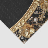 Papier de soie à cadre orné doré (Détail)