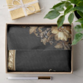 Papier de soie à cadre orné doré (Cadeau)