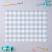 Papier de soie à carreaux bleu clair (Artisanat)