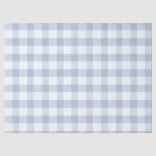 Papier de soie à carreaux bleu clair (Recto)