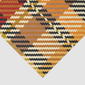 Papier de soie à carreaux tons de terre (Détail)