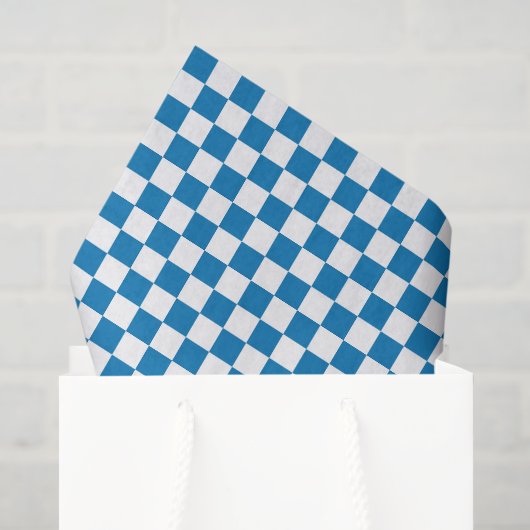 Papier de soie à damier (Sac cadeau)