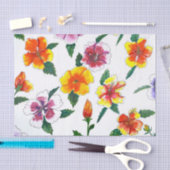 Papier de soie à l'Hibiscus Tropical (Artisanat)