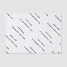 Papier de soie à logo personnalisé répétitif minim