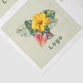 Papier de soie à modèle de grand logo (Détail)