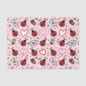 Papier de soie à motif de coccinelle mignonne (Recto)