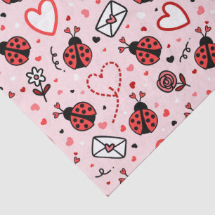 Papier de soie à motif de coccinelle mignonne