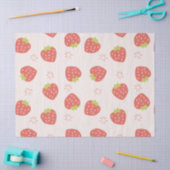 Papier de soie à motif de fraises sucrées (Artisanat)