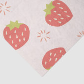 Papier de soie à motif de fraises sucrées (Détail)