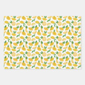 Papier de soie à motif de fruit citron agrume (Devant 2)