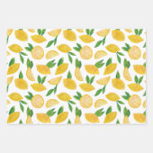 Papier de soie à motif de fruit citron agrume (Devant)