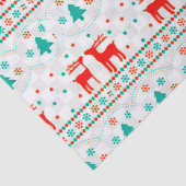 🎁 Papier de soie à motif de rennes de Noël ✨ (Détail)