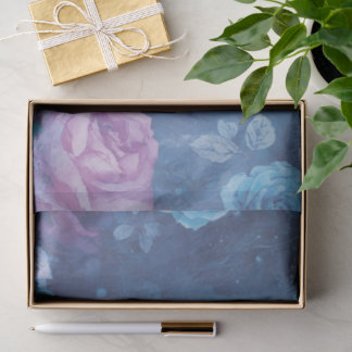 Papier de soie à motif de rose mystique pour embal