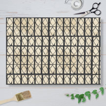 Papier de soie à motif diamant inspiré d'Afrique