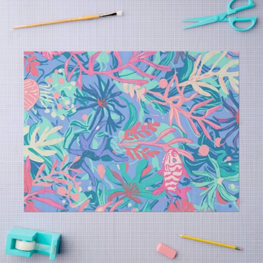 Papier de soie à motif graphique élégant (Artisanat)