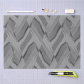 Papier de soie à motif marbré gris complexe (Artisanat)