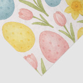 Papier de soie à motif tulipe Œufs de Pâques paste (Détail)