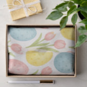 Papier de soie à motif tulipe Œufs de Pâques paste (Cadeau)