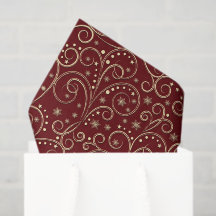 Papier de soie à motifs de rouleaux en Bourgogne O