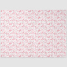 Papier de soie à nœuds roses et à pois