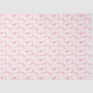 Papier de soie à nœuds roses et à pois