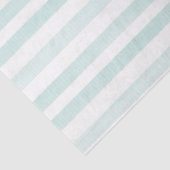 Papier de soie à rayures aquarelle vert clair blan (Détail)