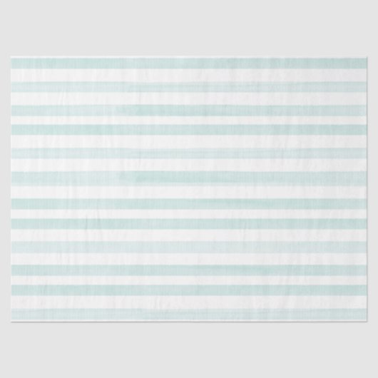 Papier de soie à rayures aquarelle vert clair blan (Recto)