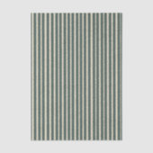 Papier de soie à rayures vert foncé (Recto)